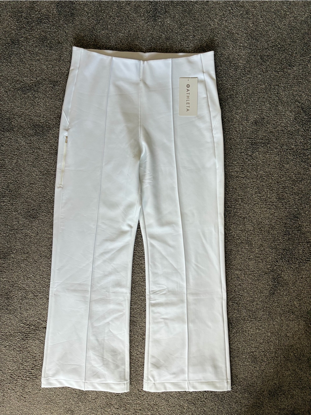 Athleta White Boot Cut Performance Pants